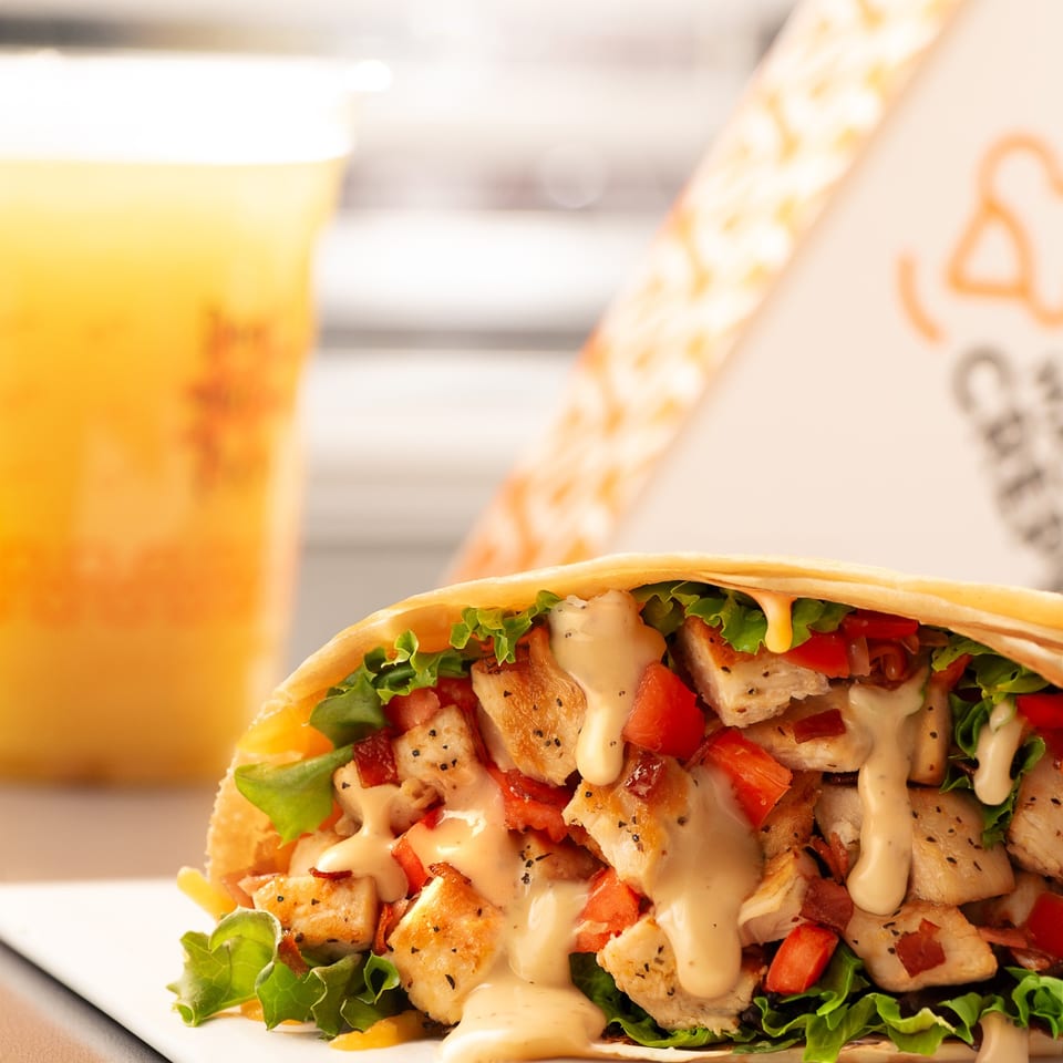 Honey mustard crêpe