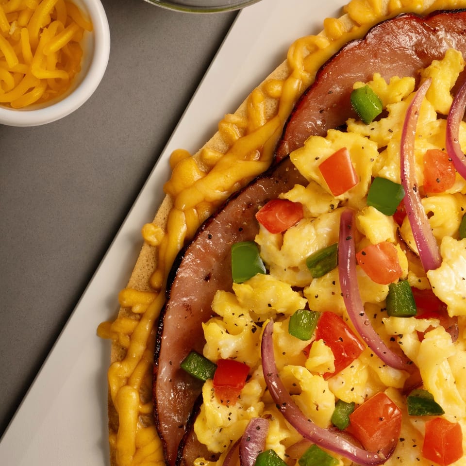 Ham and cheese crêpe