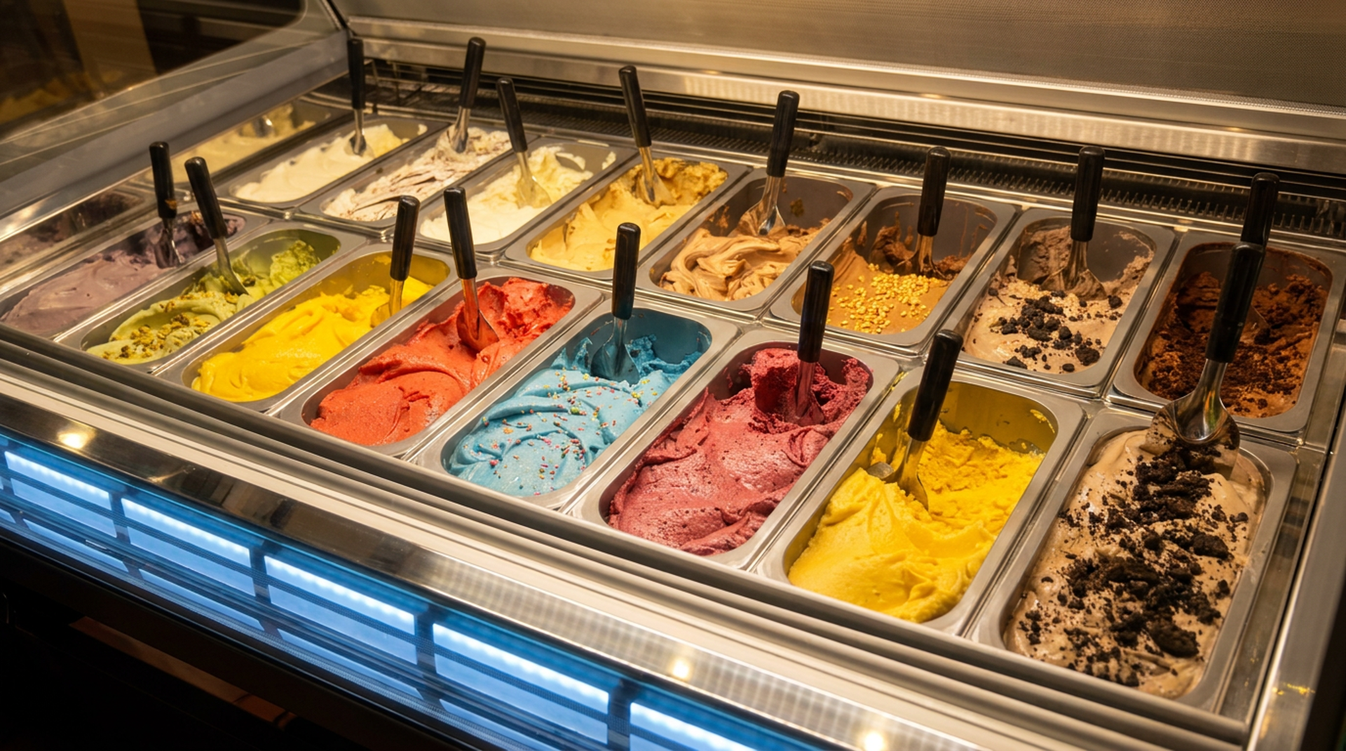 Gelato and sorbetto