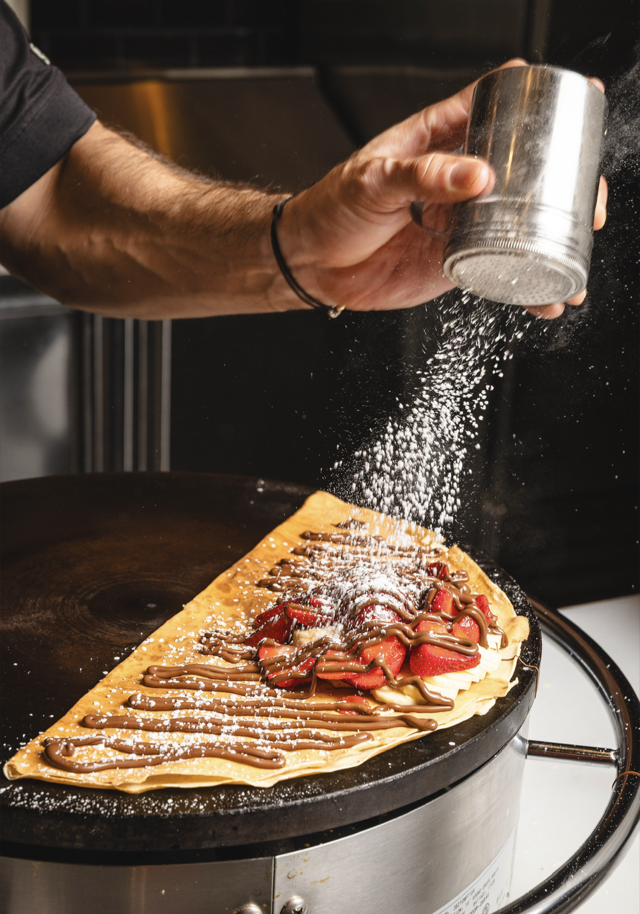 Strawberry-Banana Crepe.